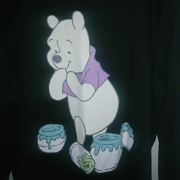 Disney Pooh 3X Sweatshirt Honey Pots Crew Neck Pullover Top Plus - Picture 3 of 5
